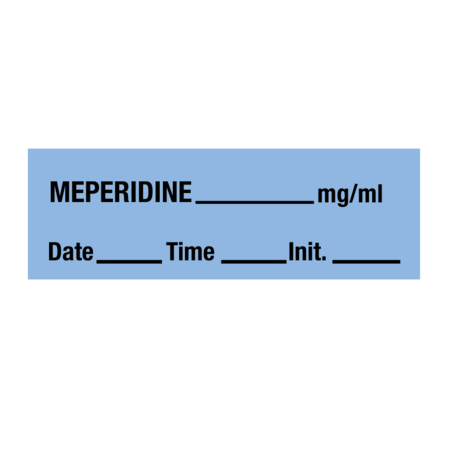 NEVS Tape, Meperidine 1/2" x 500" Blue w/Black SANT-183